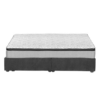 Foto 2 | Colchón Restonic Hoff Color Gris King Size+base Cama+almohada 2pack+protector Cloud+sabanas Softy+edredon Homy
