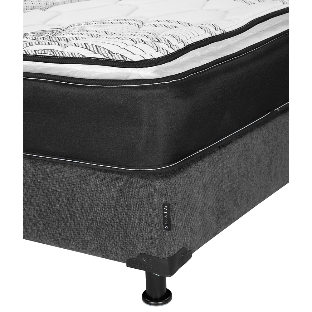 Foto 4 pulgar | Colchón Spring Air Premier Color Gris Carbon Matrimonial + Box + Almohada 2pack
