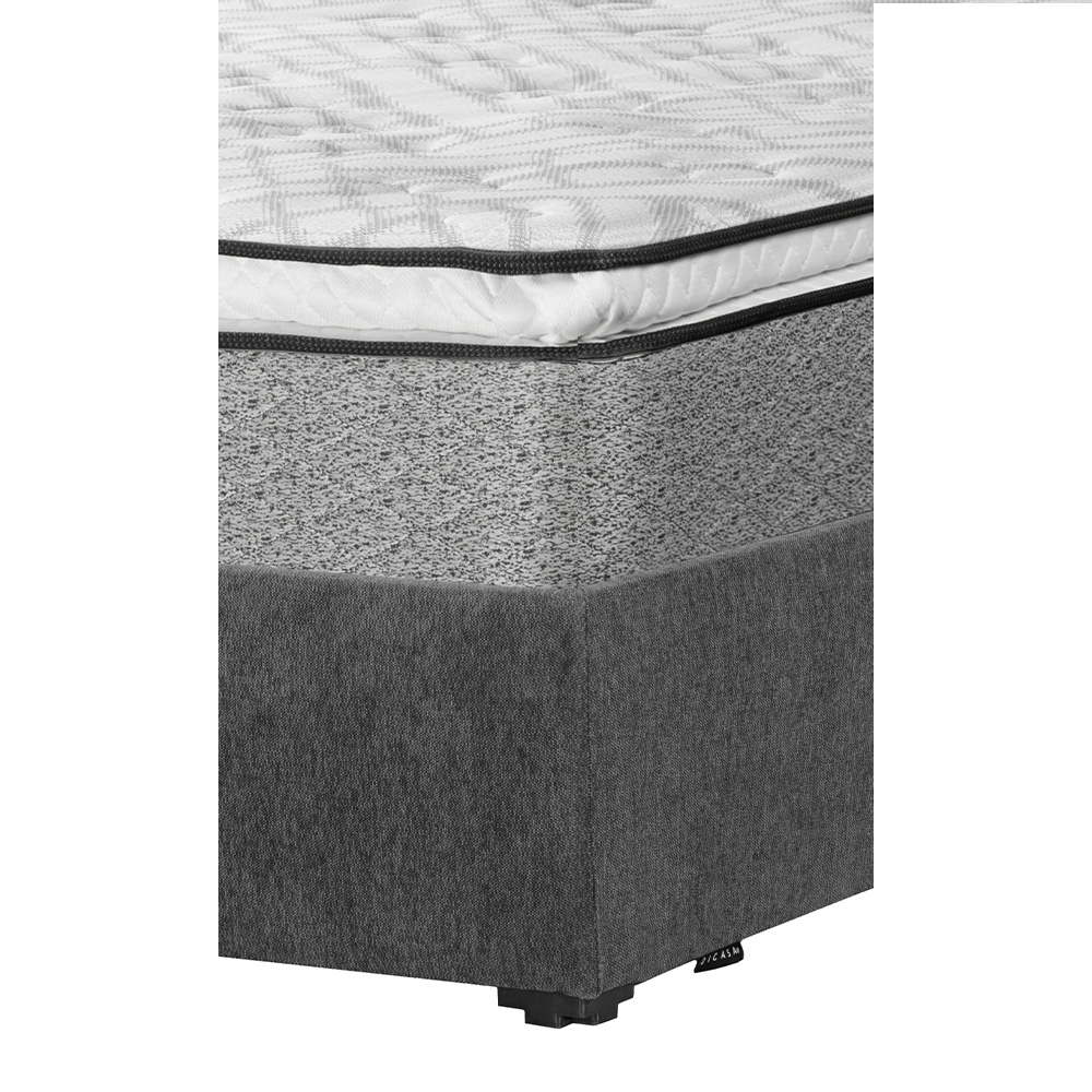 Foto 3 | Colchón Restonic Vail Color Gris Carbon Matrimonial + Base Cama