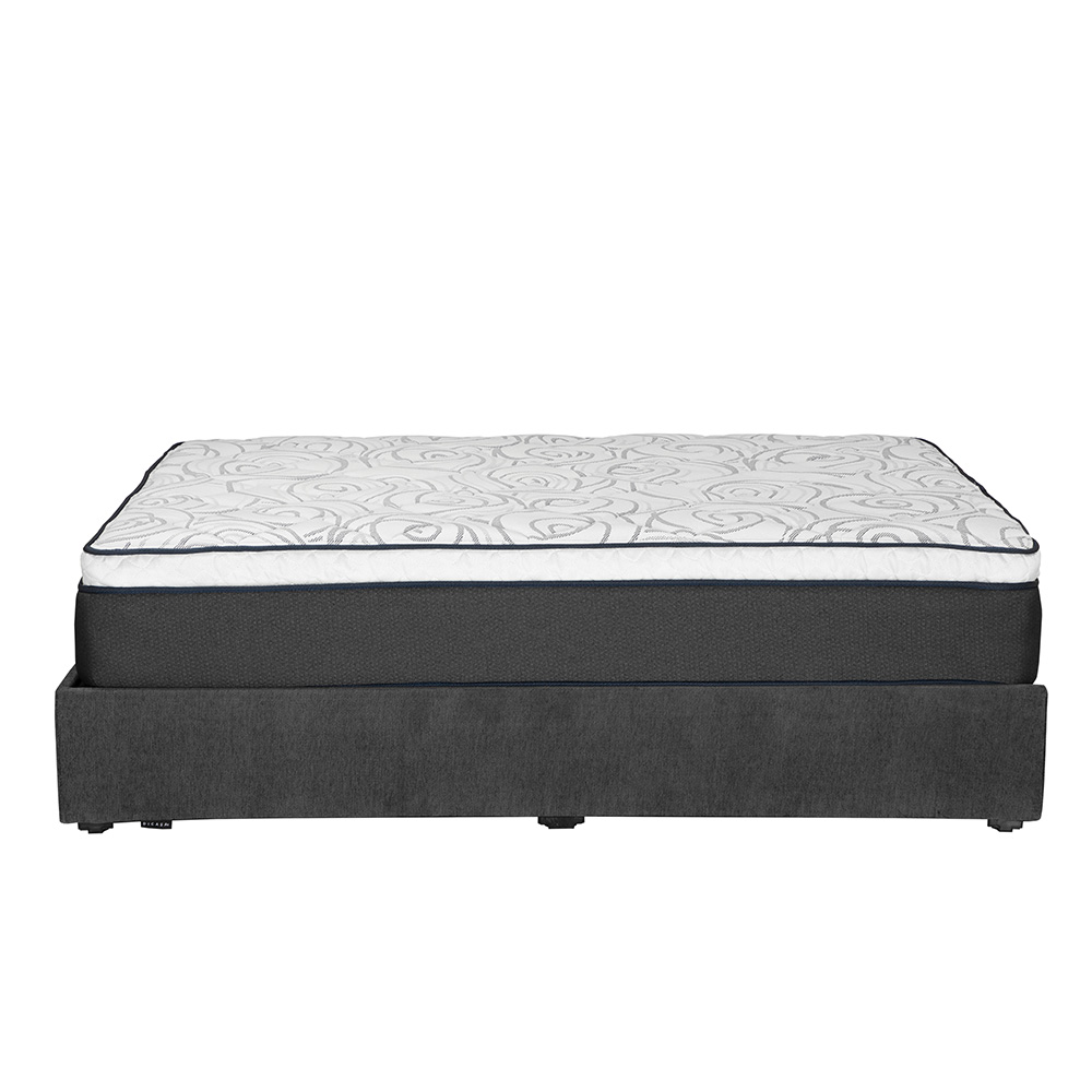 Foto 4 | Colchón Dicasa Trini Color Gris Carbon King Size + Base Cama
