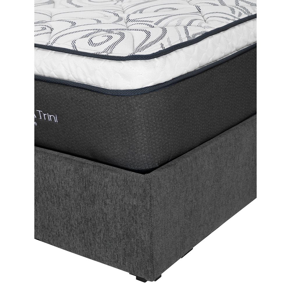 Foto 4 pulgar | Colchón Dicasa Trini Color Gris Carbon Matrimonial + Base Cama