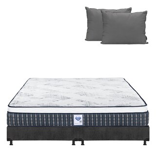 Foto 1 | Colchón Spring Air Cardona Color Gris Carbon King Size + Box + Almohada 2pack
