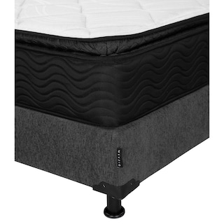 Foto 3 | Colchón Spring Air Legan Color Gris Carbon Queen Size + Box + Almohada 2pack +edredon Homy