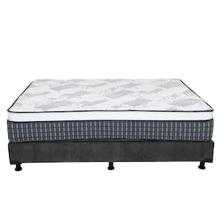 Foto 2 | Colchón Spring Air Cardona Color Gris Carbon King Size + Box + Almohada One +protector Cloud +sabanas Softy