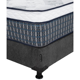 Foto 3 | Colchón Spring Air Cardona Color Gris Carbon King Size + Box + Almohada One +protector Cloud +sabanas Softy