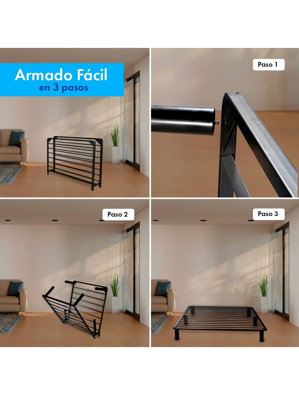 Foto 4 pulgar | Colchón Dormimundo Montreal En Caja + Cama Plegable Matrimonial