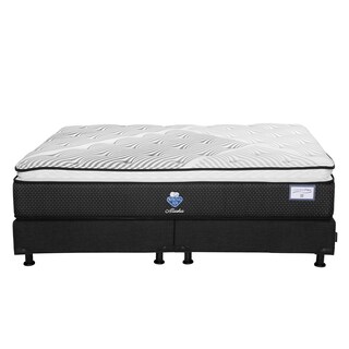 Foto 2 | Colchón Spring Air Alaska Color Negro King Size + Box + Almohada 2pack + Protector Cloud
