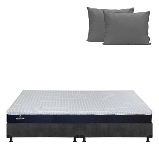 Foto 1 | Colchón Spring Air Therapy Color Gris Carbon King Size + Box + Almohada 2pack