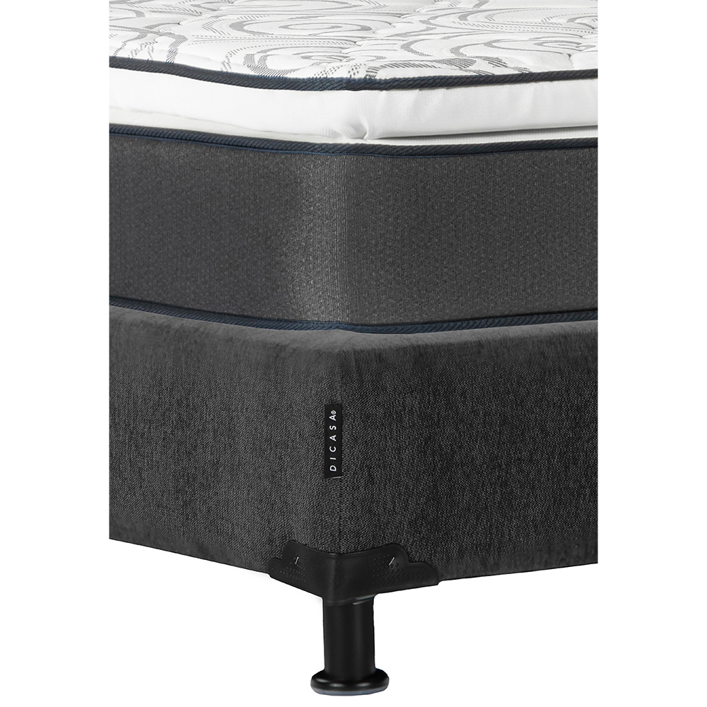 Foto 4 | Colchón Restonic Trini Color Gris Carbon King Size + Box + Almohada 2pack