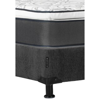 Foto 4 | Colchón Restonic Trini Color Gris Carbon King Size + Box + Almohada 2pack