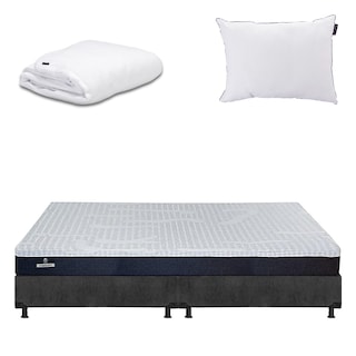 Foto 1 | Colchón Spring Air Therapy Color Gris Carbon King Size + Box + Almohada One + Protector Cloud