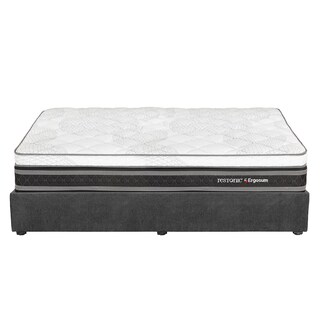 Foto 1 | Colchón Spring Air Ergosum Color Gris Carbon King Size + Base Cama