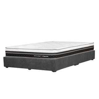 Foto 2 | Colchón Spring Air Ergosum Color Gris Carbon King Size + Base Cama
