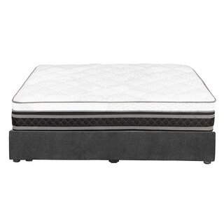 Foto 4 | Colchón Spring Air Ergosum Color Gris Carbon Queen Size + Base Cama