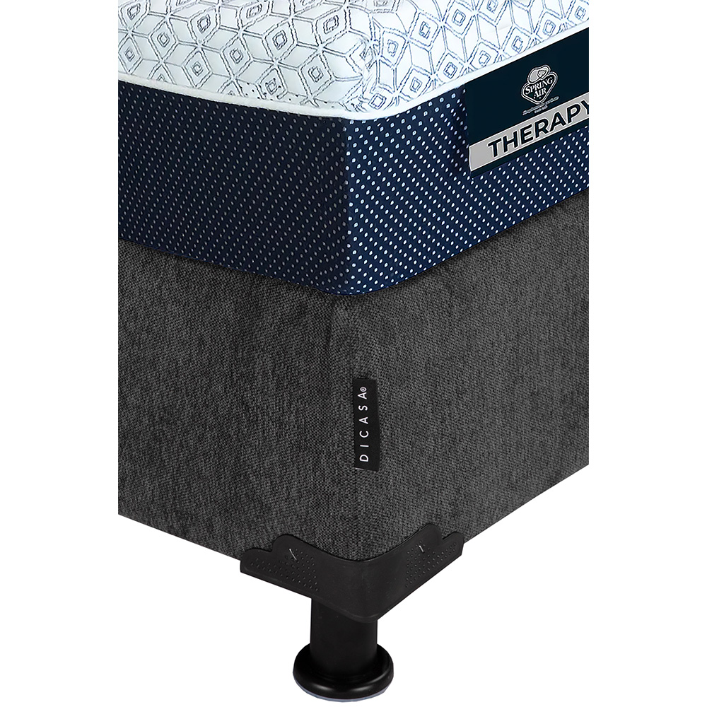 Foto 3 | Colchón Spring Air Therapy Color Gris Carbon Queen Size + Box + Almohada 2pack + Sábanas Softy
