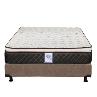Foto 2 | Colchón Spring Air Minesota Color Café Queen Size + Box Dicasa Café + 2 Almohadas Osos