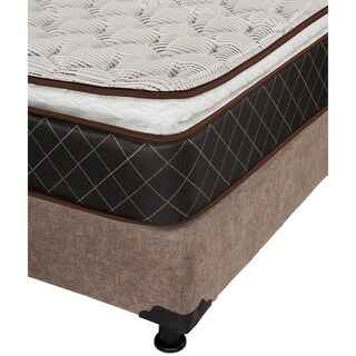 Foto 5 | Colchón Spring Air Minesota Color Café Queen Size + Box Dicasa Café + 2 Almohadas Osos