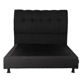 Foto 2 | Cabecera Dicasa Nube Color Negro Matrimonial + Box Dicasa Color Negro Matrimonial