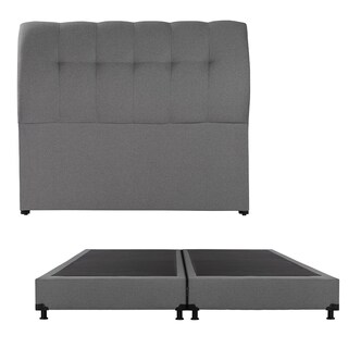 Foto 1 | Cabecera Dicasa Nube Color Gris King Size + Box Dicasa Color Gris King Size