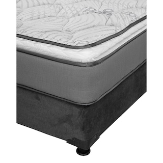 Foto 5 | Colchón Spring Air Prestige Color Gris Individual + Box Dicasa Gris + 2 Almohadas Trinity