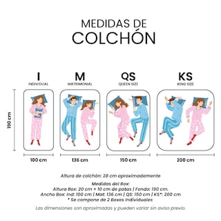 Foto 8 | Colchón Spring Air Minesota Color Café Queen Size + Box Café + 2 Almohadas Trinity + Sábanas Triniry