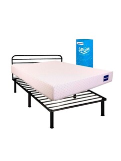Foto 1 | Cama Plegable con Cabecera Dormimundo + Colchón Montreal Matrimonial