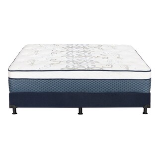 Foto 5 | Colchón Spring Air Cantabria Color Azul Matrimonial + Box Dicasa Azul + 2 Almohadas Osos