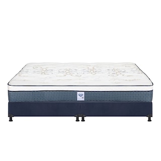 Foto 2 | Colchón Spring Air Cantabria Color Azul King Size + Box Dicasa Azul + 2 Almohadas Trinity
