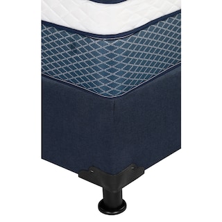 Foto 4 | Colchón Spring Air Cantabria Color Azul Matrimonial + Box Dicasa Azul + Sábanas Basic