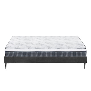 Foto 4 | Colchón Spring Air Cardona Slim Color Gris Carbon Queen Size + Base Cama Slim