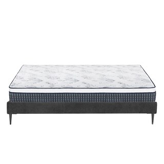 Foto 4 | Colchón Spring Air Cardona Slim Color Gris Carbon Matrimonial + Base Cama Slim