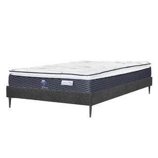 Foto 2 | Colchón Spring Air Dover Slim Color Gris Carbon King Size + Base Cama Slim