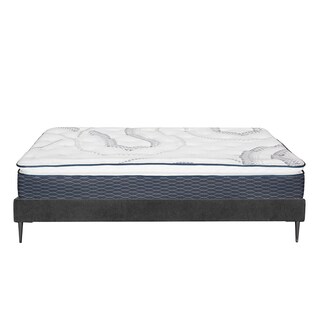 Foto 4 | Colchón Spring Air Dover Slim Color Gris Carbon King Size + Base Cama Slim