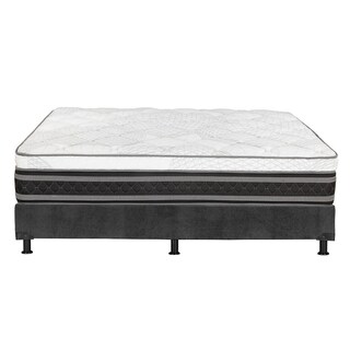 Foto 5 | Colchón Restonic Ergosum King Size Color Negro + Box Dicasa Gris + Sábanas Basic