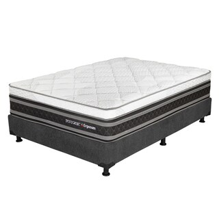 Foto 3 | Colchón Restonic Ergosum Negro Queen Size + Box Gris + 2 Almohadas Osos + Protector Ultra + Sábanas Basic