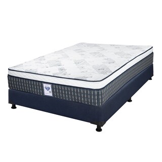 Foto 3 | Colchón Spring Air Cardona Color Azul King Size + Box Dicasa Azul + 2 Almohadas Trinity