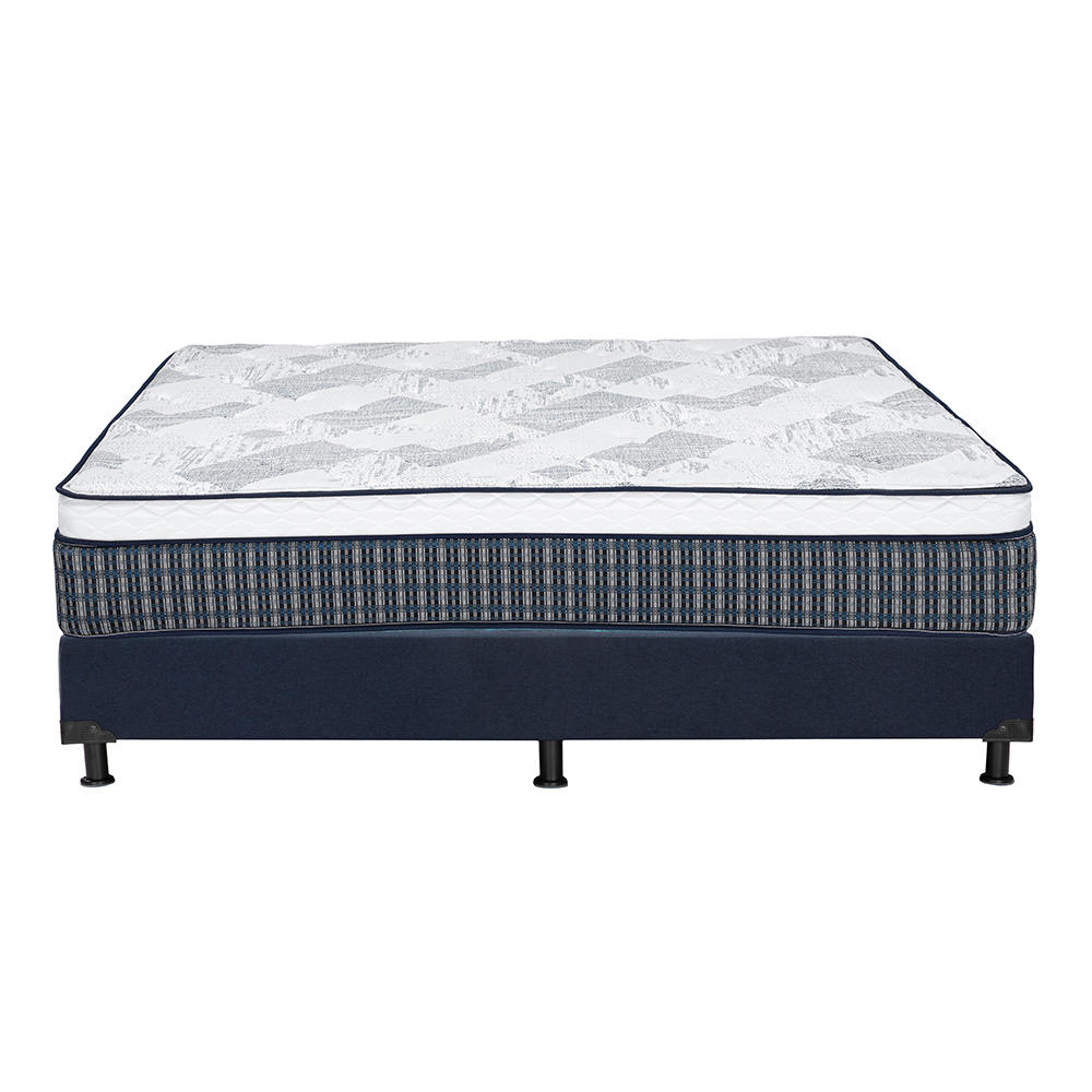 Foto 5 | Colchón Spring Air Cardona Color Azul King Size + Box Dicasa Azul + 2 Almohadas Trinity