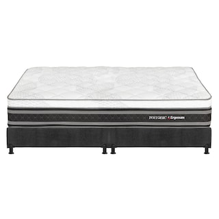 Foto 2 | Colchón Restonic Ergosum King Size + Box Dicasa Gris + 2 Almohadas Osos + Protector Ultra