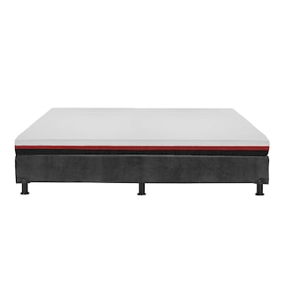 Foto 4 | Colchón Restonic Roll Box Color Gris Carbon Queen Size + Box + Edredón Homy