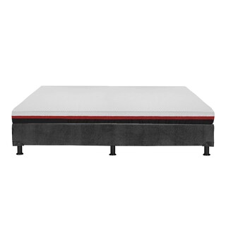 Foto 4 | Colchón Restonic Roll Box Color Gris Carbon King Size + Box + Edredón Homy