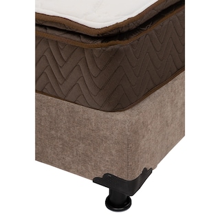 Foto 4 | Colchón Restonic Nautilus Queen Size + Box Dicasa Café + 2 Almohadas Trinity
