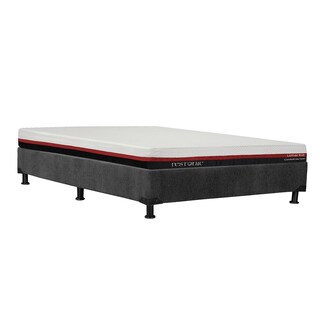 Foto 3 | Colchón Restonic Roll Color Rojo Queen Size + Box Dicasa Gris + 2 Almohadas Trinity + Sábanas Trinity