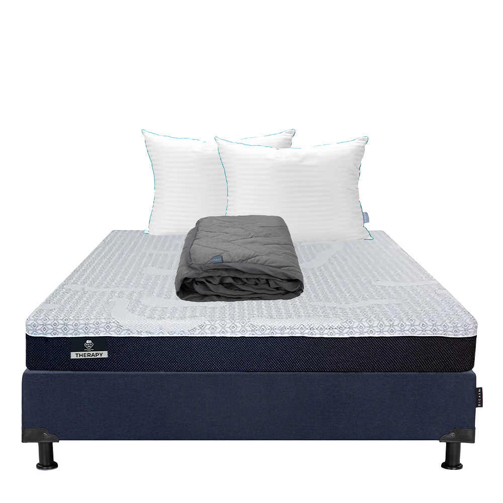 Foto 1 | Colchón Spring Air Therapy Queen Size + Box + Almohada Royal Twin + Protector Lux