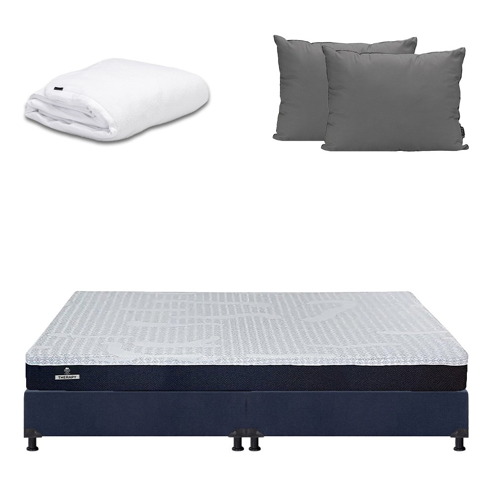 Foto 1 | Colchón  Spring Air Therapy King Size + Box + Almohada 2pack + Protector Cloud