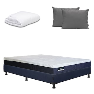 Foto 1 | Colchón Spring Air Therapy Matrimonial + Box + Almohada 2pack + Protector Cloud