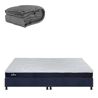 Foto 1 | Colchón Spring Air Therapy King Size + Box + Edredón Homy