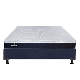 Foto 2 | Colchón Spring Air Therapy Color Azul Matrimonial +box Dicasa Azul + 2 Almohadas Trinity