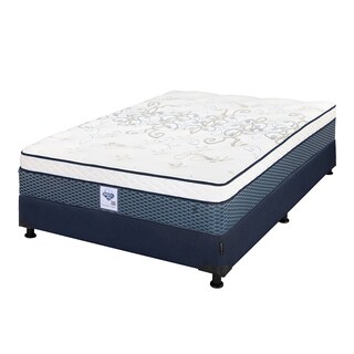 Foto 2 | Colchón Dicasa Cantabria Color Azul King Size + Box + Almohada Royal Twin + Protector Lux