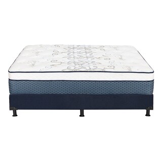 Foto 3 | Colchón Dicasa Cantabria Color Azul King Size + Box + Almohada Royal Twin + Protector Lux