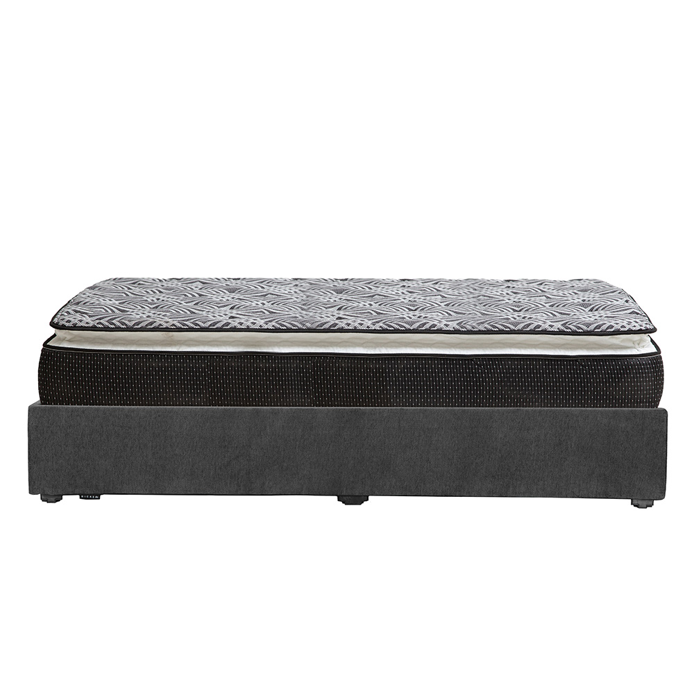 Foto 4 pulgar | Colchón Srpring Air Omega Matrimonial + Base Cama Gris Carbon + Protector Cloud + Sábanas Softy + Edredón Homy